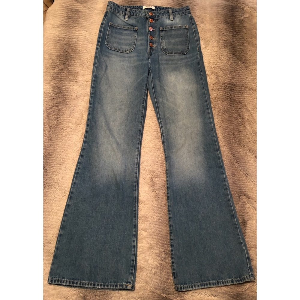 Forever 21 High Waist Bell Bottom Jeans